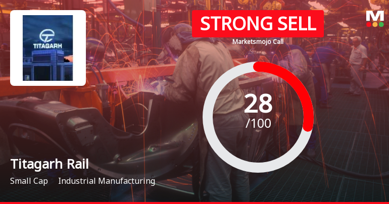 Titagarh Rail Systems Ltd Downgraded to Strong Sell Amid Valuation and Financial Concerns