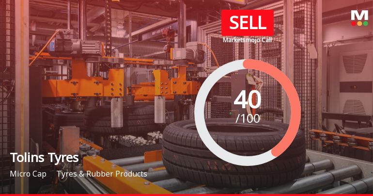 Tolins Tyres Ltd Downgraded to Sell Amid Technical Weakness and Flat Financials