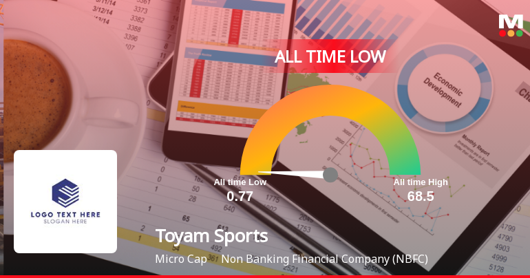 Markets Rise, But Toyam Sports Ltd Slides to All-Time Low Amid Stock-Specific Sell-Off