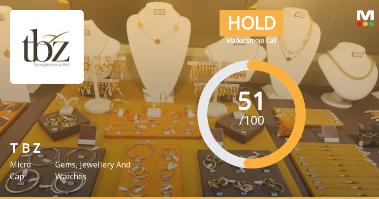 Tribhovandas Bhimji Zaveri Ltd is Rated Hold by MarketsMOJO