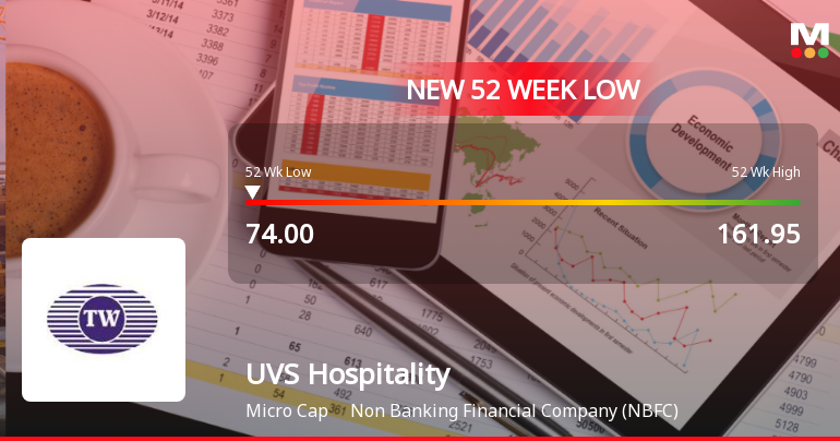 Markets Rally, But UVS Hospitality & Services Ltd Sinks to 52-Week Low in Stock-Specific Sell-Off