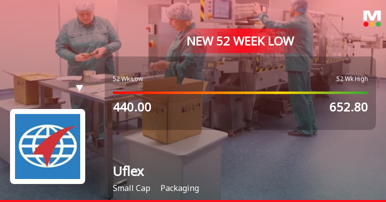 Markets Rally, But Uflex Ltd Sinks to 52-Week Low in Stock-Specific Sell-Off