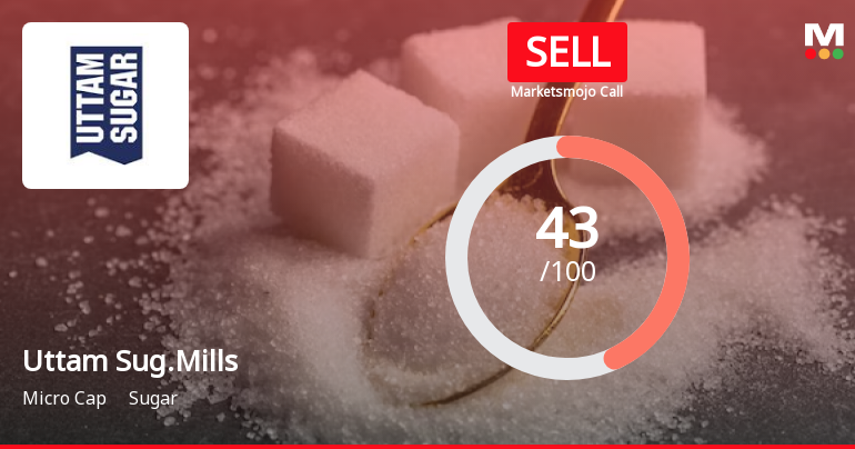 Uttam Sugar Mills Ltd is Rated Sell