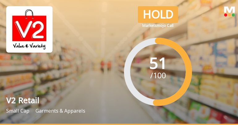 V2 Retail Ltd is Rated Hold by MarketsMOJO