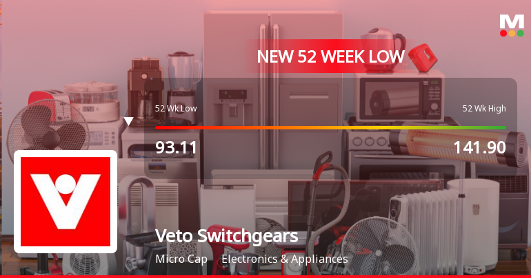 Markets Rally, But Veto Switchgears & Cables Ltd Sinks to 52-Week Low in Stock-Specific Sell-Off