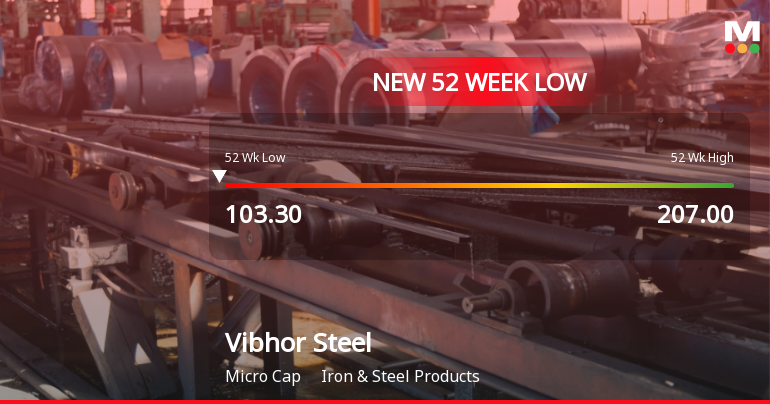 Markets Rally, But Vibhor Steel Tubes Ltd Sinks to 52-Week Low in Stock-Specific Sell-Off