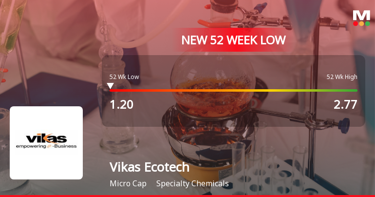 Markets Rally, But Vikas Ecotech Ltd Sinks to 52-Week Low in Stock-Specific Sell-Off