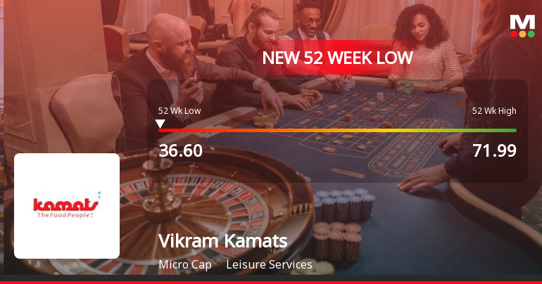 Markets Rally, But Vikram Kamats Hospitality Ltd Sinks to 52-Week Low in Stock-Specific Sell-Off