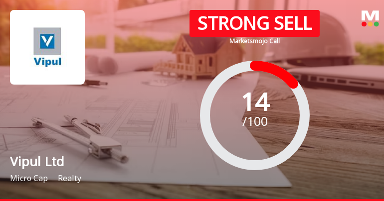 Vipul Ltd is Rated Strong Sell