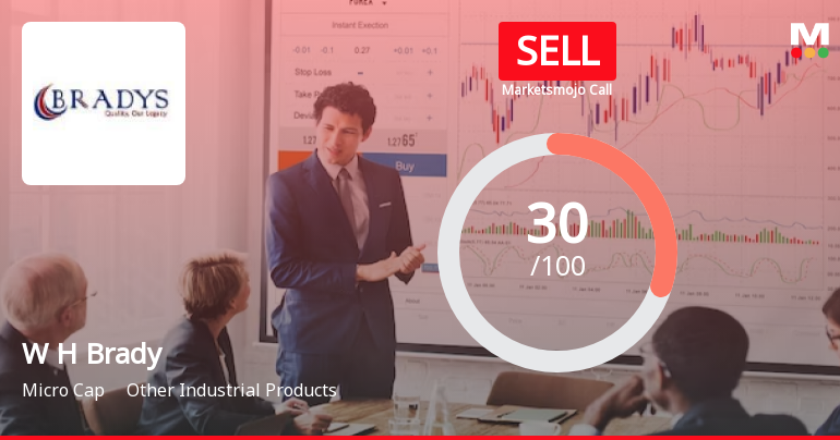 W H Brady & Co Ltd is Rated Sell