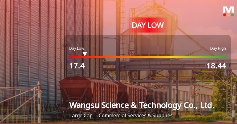 Wangsu Science & Technology Hits Day Low Amid Price Pressure at CNY 17.40