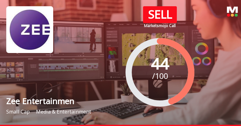 Zee Entertainment Enterprises Ltd is Rated Sell