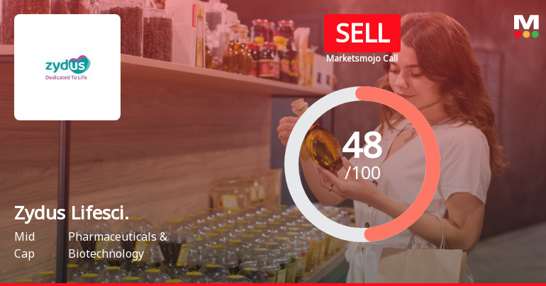 Zydus Lifesciences Ltd is Rated Sell by MarketsMOJO