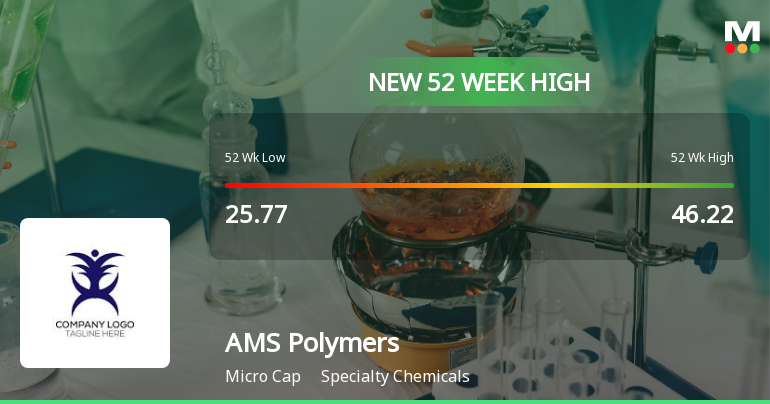 Broad-Based Technical Strength Lifts AMS Polymers Ltd to 52-Week High of Rs 60.81