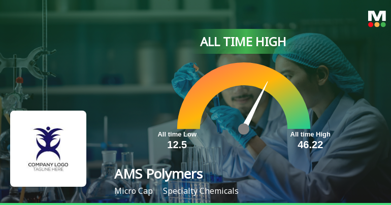 From Gap-Up to Record Close: AMS Polymers Ltd Touches All-Time High at Rs 81.46