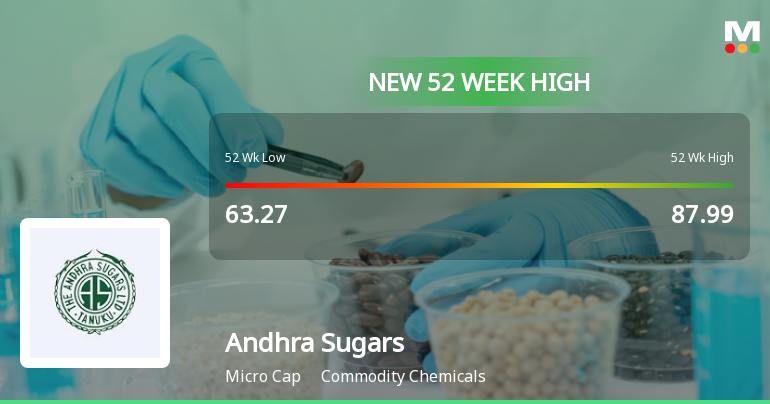 Broad-Based Technical Strength Lifts Andhra Sugars Ltd to 52-Week High of Rs 97.23