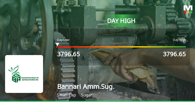Bannari Amman Sugars Ltd Surges 7.97% to Day's High — Outperforms Sector by 8.5 Percentage Points