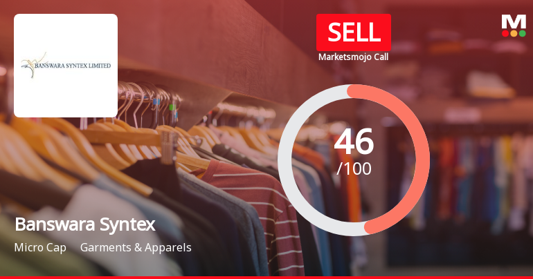 Banswara Syntex Ltd Downgraded to Sell Amid Technical Weakness and Debt Concerns