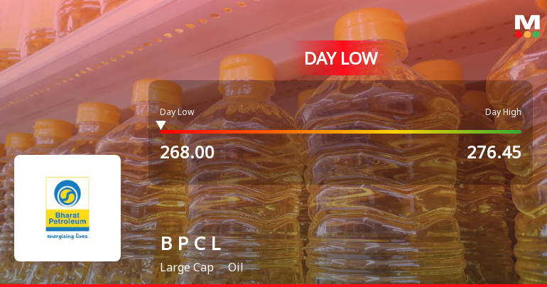 Bharat Petroleum Corporation Ltd Hits Intraday Low Amid Price Pressure
