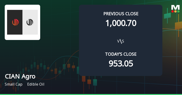 CIAN Agro Industries & Infrastructure Ltd Opens 5% Higher Amid Mixed Technical Signals
