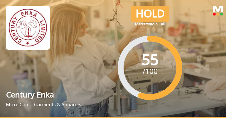 Century Enka Ltd is Rated Hold by MarketsMOJO