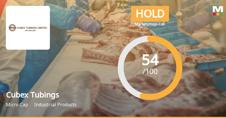 Cubex Tubings Ltd Upgraded to Hold by MarketsMOJO on Improving Fundamentals and Technicals