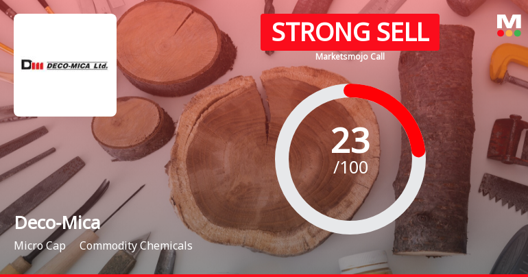 Deco-Mica Ltd is Rated Strong Sell