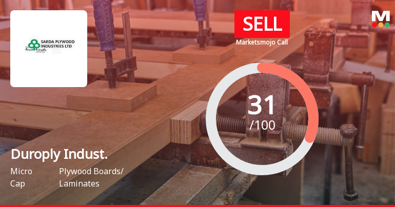 Duroply Industries Ltd Upgraded to Sell on Technical Improvements Despite Mixed Fundamentals