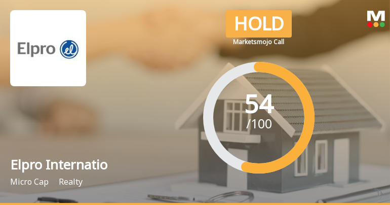 Elpro International Ltd Upgraded to Hold by MarketsMOJO on Improving Fundamentals and Technicals