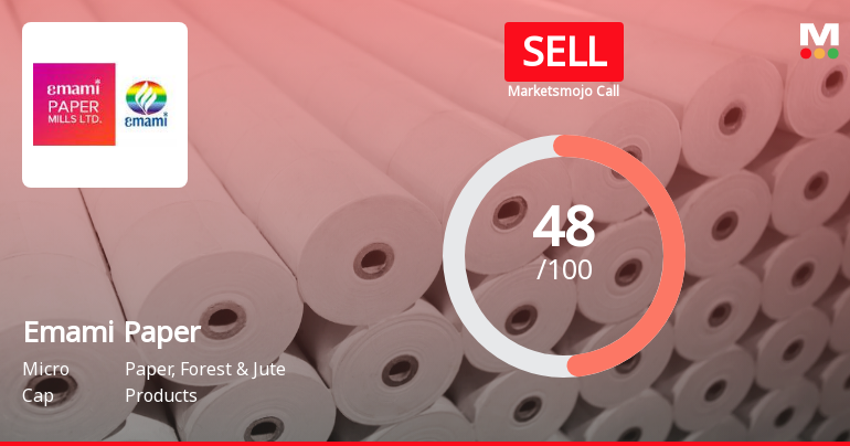 Emami Paper Mills Ltd Downgraded to Sell Amid Technical Weakness and Financial Concerns
