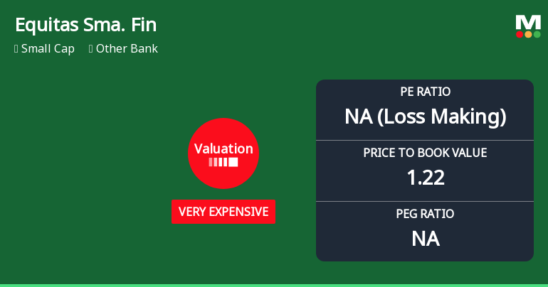 Equitas Small Finance Bank Ltd Valuation Shifts Signal Heightened Price Risk