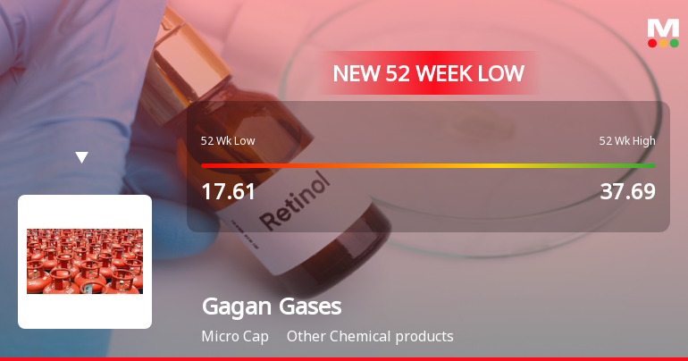 Five Consecutive Losses Push Gagan Gases Ltd to a New 52-Week Low