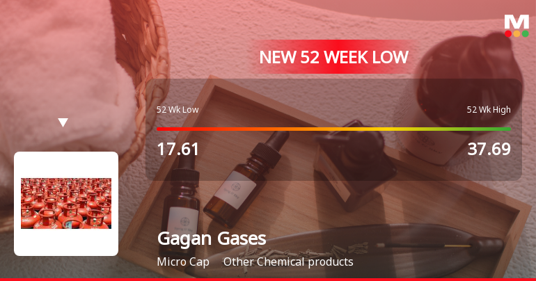 Five Consecutive Losses Push Gagan Gases Ltd to a New 52-Week Low