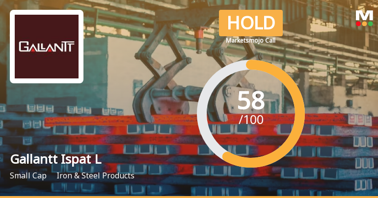 Gallantt Ispat Ltd. is Rated Hold by MarketsMOJO