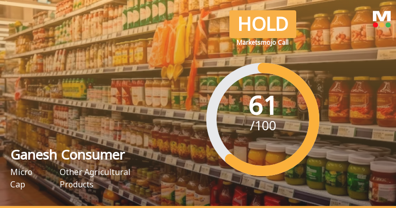 Ganesh Consumer Products Ltd is Rated Hold