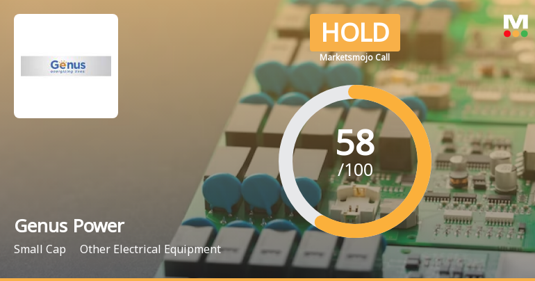 Genus Power Infrastructures Ltd is Rated Hold