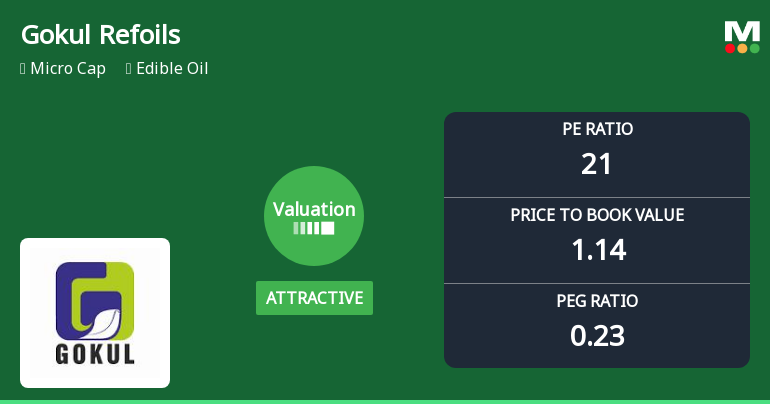 Gokul Refoils Valuation Shifts to Attractive Amid Mixed Market Returns