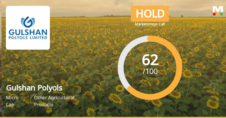 Gulshan Polyols Ltd Downgraded to Hold Amid Mixed Financial and Technical Signals