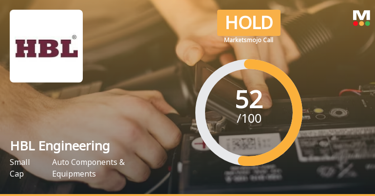 HBL Engineering Ltd is Rated Hold