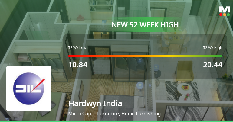 Broad-Based Technical Strength Lifts Hardwyn India Ltd to 52-Week High of Rs 27.15