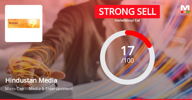 Hindustan Media Ventures Ltd is Rated Strong Sell