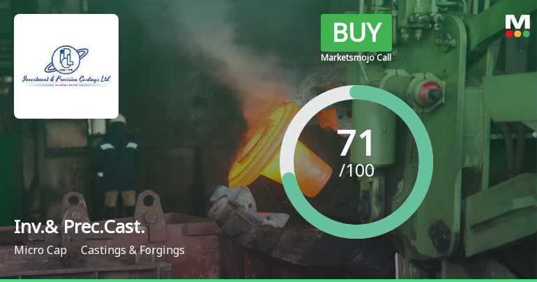 Investment & Precision Castings Ltd Upgraded to Buy on Strong Technical and Financial Performance