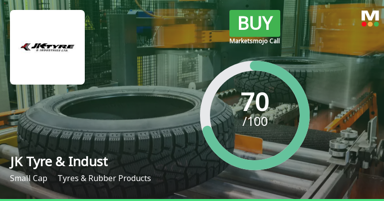 JK Tyre &amp; Industries Ltd is Rated Buy by MarketsMOJO