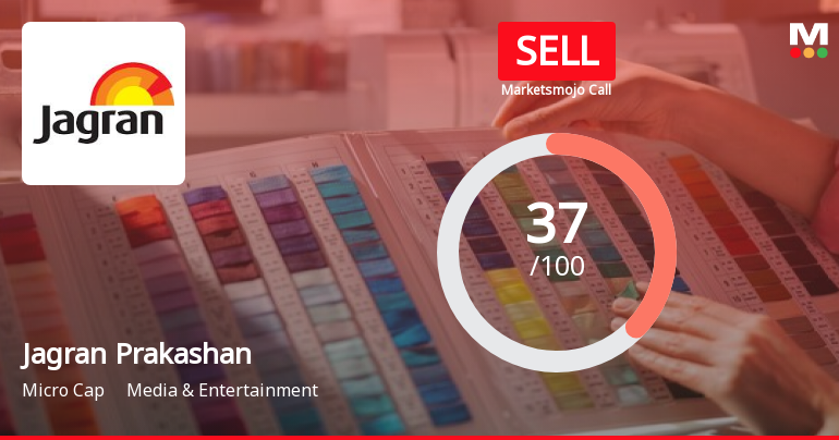 Jagran Prakashan Ltd is Rated Sell