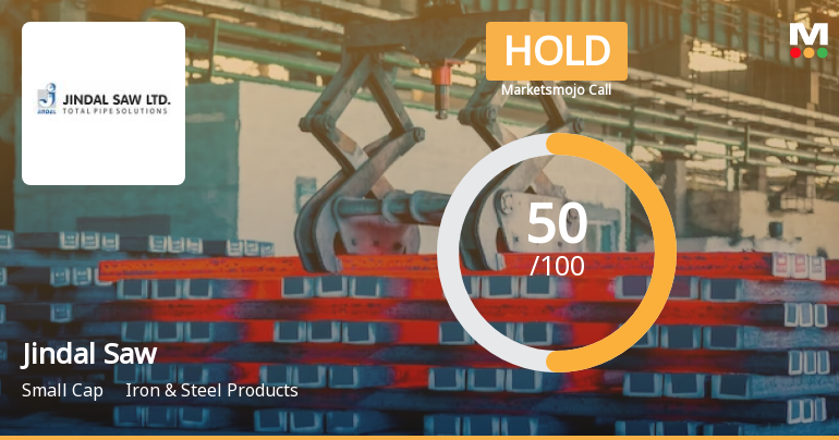 Jindal Saw Ltd is Rated Hold by MarketsMOJO