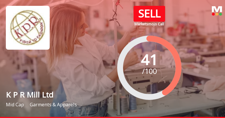 K P R Mill Ltd is Rated Sell by MarketsMOJO