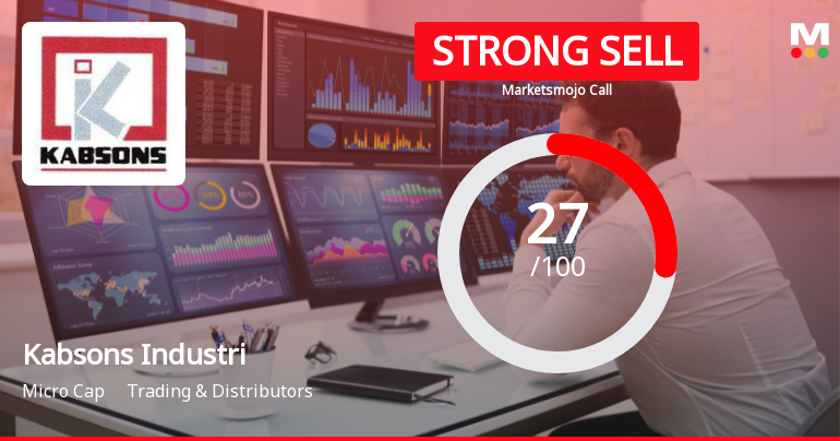 Kabsons Industries Downgraded to Strong Sell Amid Valuation and Financial Concerns