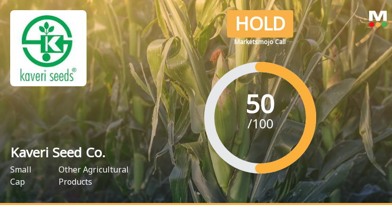 Kaveri Seed Company Ltd Upgraded to Hold by MarketsMOJO on Improved Fundamentals