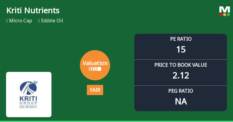 Kriti Nutrients Ltd Valuation Shifts Signal Changing Market Perception