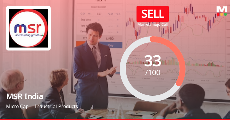 MSR India Ltd is Rated Sell